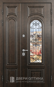 Двойная металлическая дверь №24 - фото №1