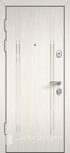 Железный дверь для дома с МДФ накладками №37 - фото №2