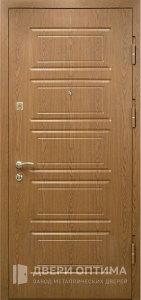 Металлическая дверь с МДФ для деревянного дома №55 - фото №1