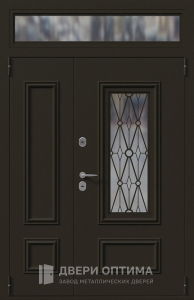 Дверь премиум класса со вставками из стекла №1 - фото №1