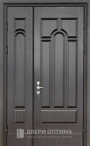 Дверь входная двухстворчатая металлическая №27 - фото №1