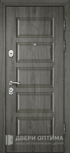 Стальная дверь с отделкой МДФ винорит №21 - фото №1