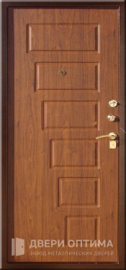 Дверь железная с порошковым напылением с молдингами и МДФ №53 - фото №2