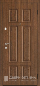 Стальная дверь с МДФ панелью в отель №26 - фото №1